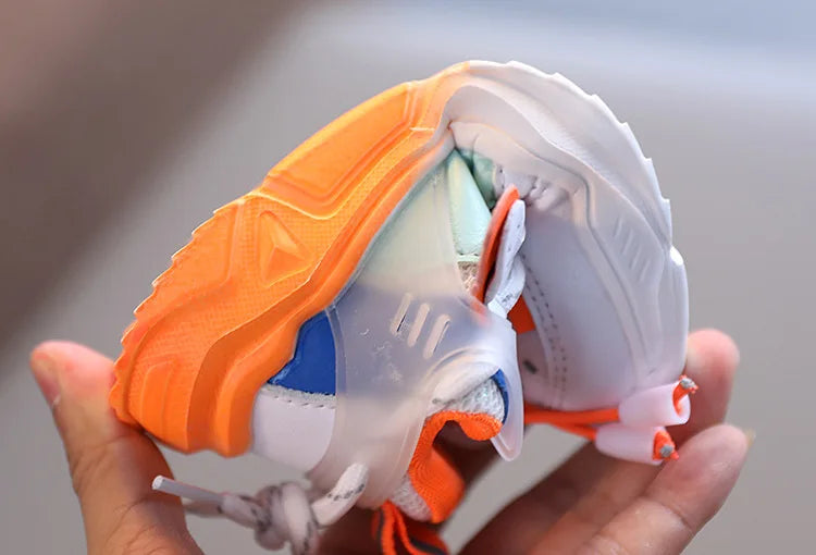 Autumn Baby Girls Boys Casual Shoes Soft Bottom Non-slip Breathable Outdoor Fashion Kids Sneakers Children Sports Shoes