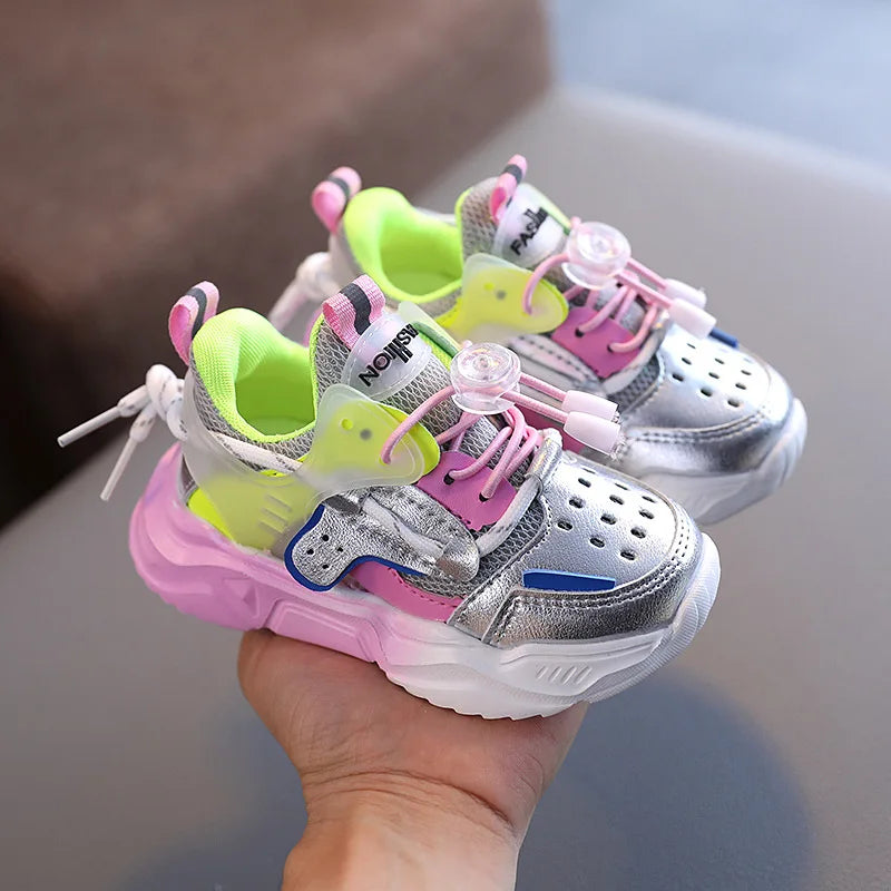 Autumn Baby Girls Boys Casual Shoes Soft Bottom Non-slip Breathable Outdoor Fashion Kids Sneakers Children Sports Shoes