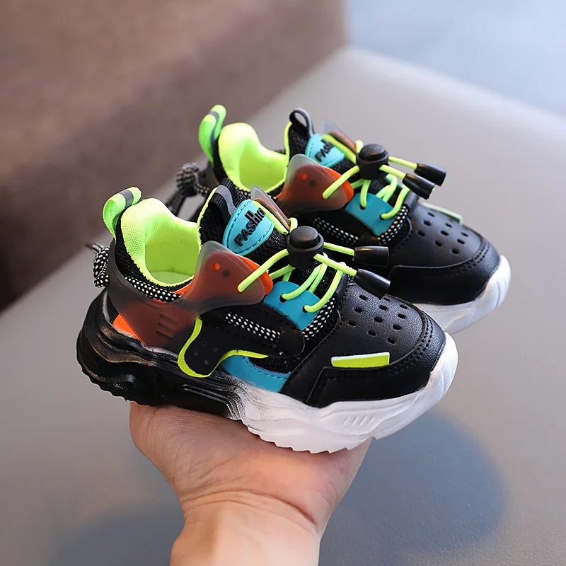 Autumn Baby Girls Boys Casual Shoes Soft Bottom Non-slip Breathable Outdoor Fashion Kids Sneakers Children Sports Shoes