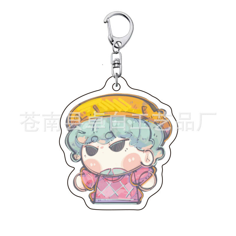 Kpop witch hunt group Rumi Zoe Mira Qin Yu peripheral cute acrylic keychain student school bag pendant