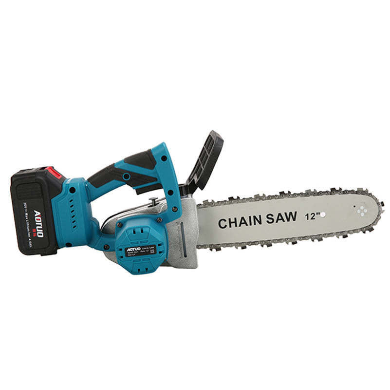 Cross-border new 12 inch lithium electric chain saw outdoor logging electric small charging handheld chainsaw logging saw wholesale by My Store