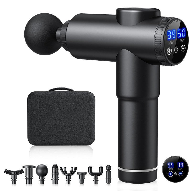 Cross-border mini fascia gun, professional-grade 99-level electric massager, muscle relaxation pocket massage gun, factory wholesale