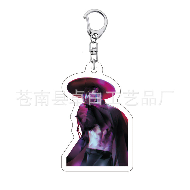Kpop witch hunt group Rumi Zoe Mira Qin Yu peripheral cute acrylic keychain student school bag pendant
