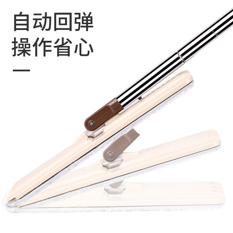 Meiliya flat mop washing brush lazy tile floor mop for home cleaning, dry and wet dual-use, cleaning and scraper