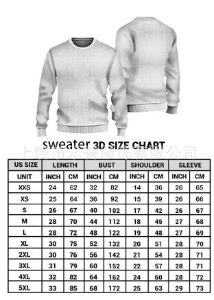 European and American 3D crew neck Christmas clothes 3D printing to customize a drop shipping cross-border women's sweater source factory