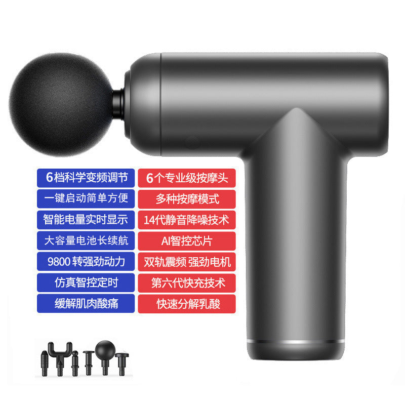 Cross-border mini fascia gun, professional-grade 99-level electric massager, muscle relaxation pocket massage gun, factory wholesale