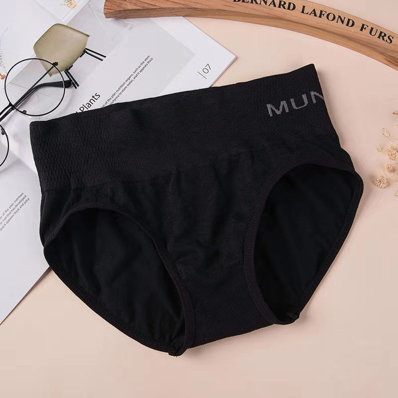 Factory direct sales Japan mun afie mid-rise seamless women's underwear triangle high elastic belly tightening comfortable women's underwear