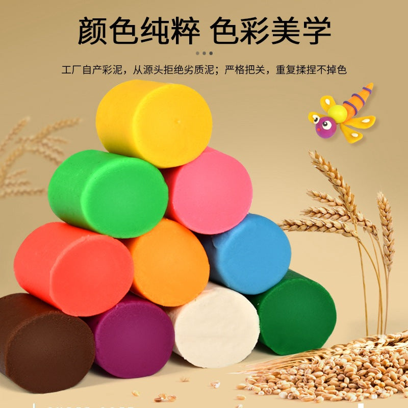 Children's plasticine, dough, light clay, baby toys, 12 colors, 24 colors, clay storage bucket