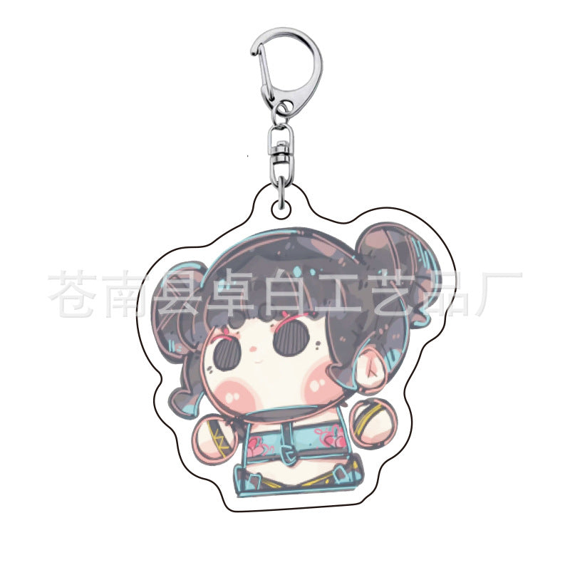 Kpop witch hunt group Rumi Zoe Mira Qin Yu peripheral cute acrylic keychain student school bag pendant