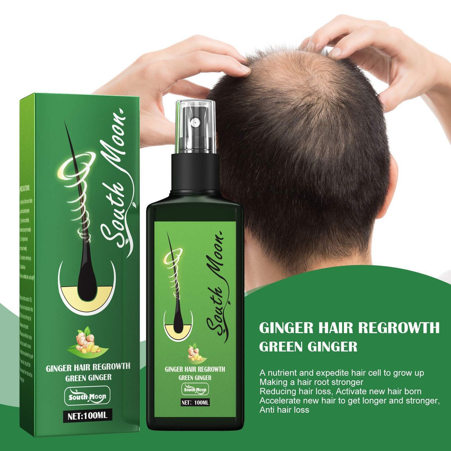 South Moon Hair Care Spray Hair Nourishing Massage Repair Hair Care Scalp Treatment Solution