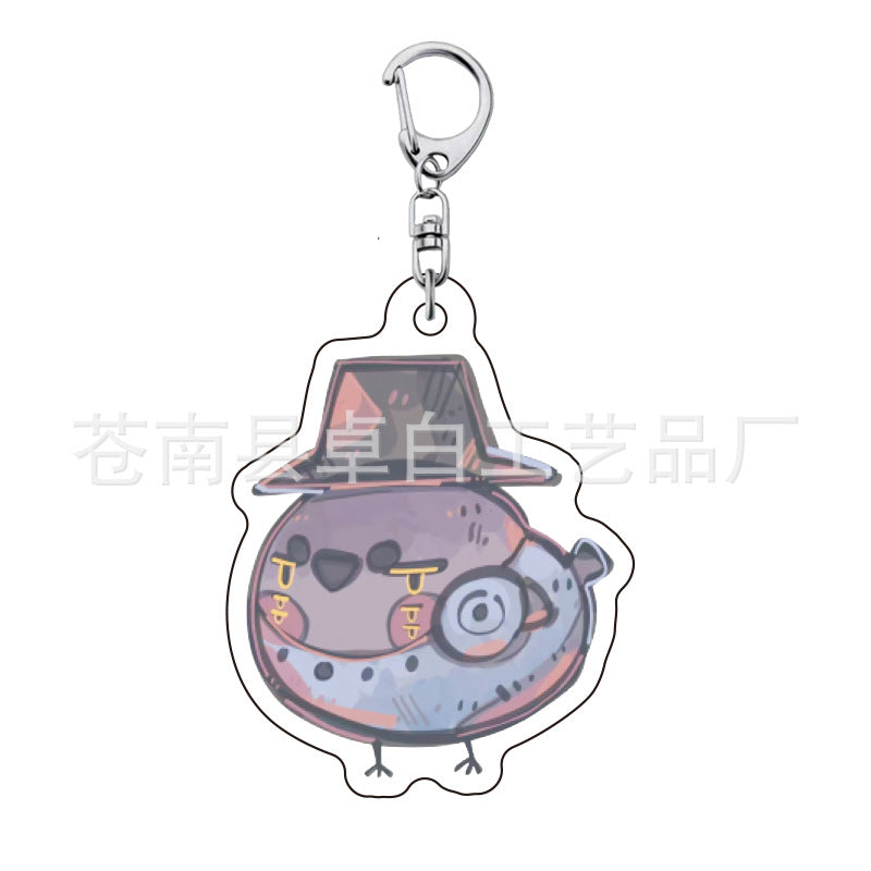 Kpop witch hunt group Rumi Zoe Mira Qin Yu peripheral cute acrylic keychain student school bag pendant