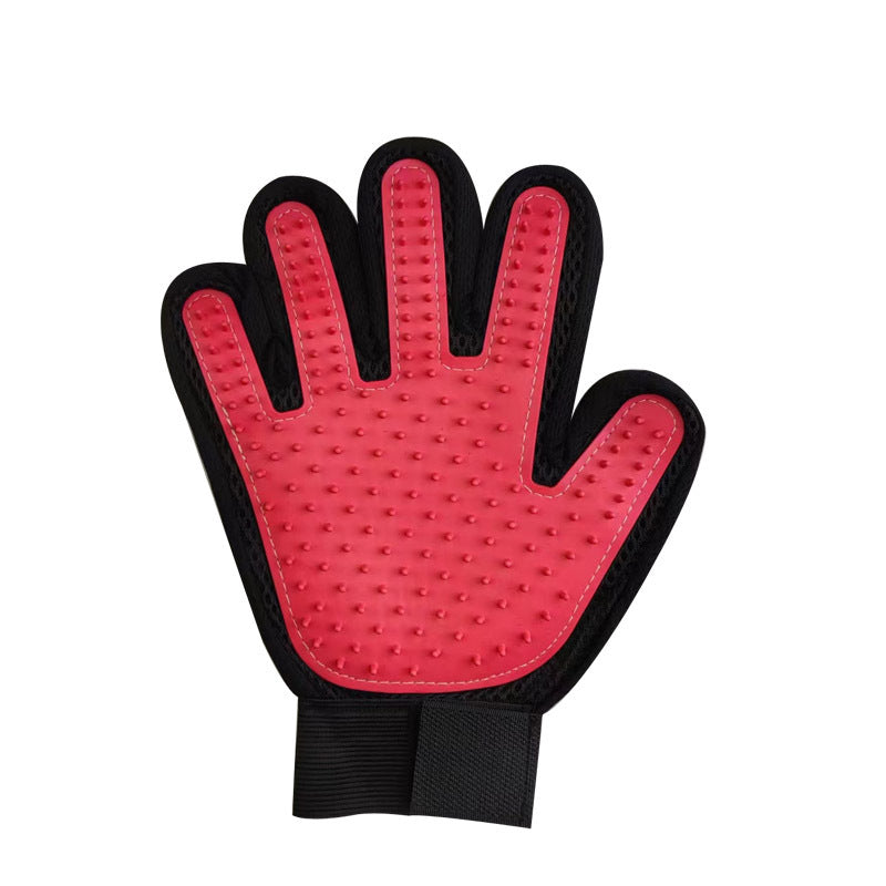 Cat gloves, hair removal artifacts, cat and dog massage, bathing, 5-finger massage gloves, pet cat gloves