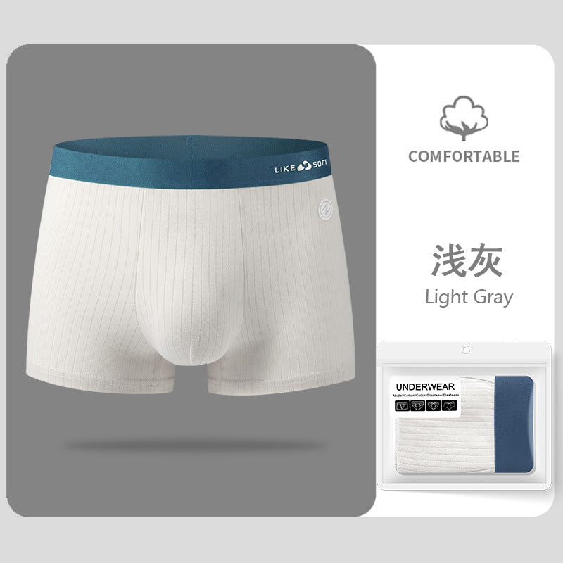 Men's underwear pure cotton class A cotton underwear boys trend breathable cotton youth boxers wholesale dropshipping