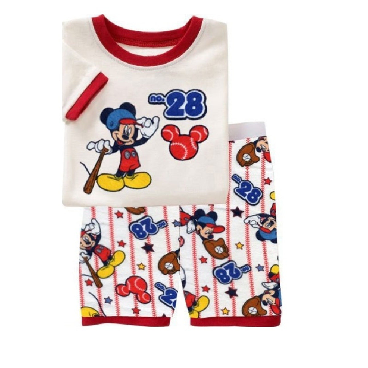 Summer Boys Cartoon Short Sleeve Puppy Loungewear Baby Underwear Pajamas Set T011