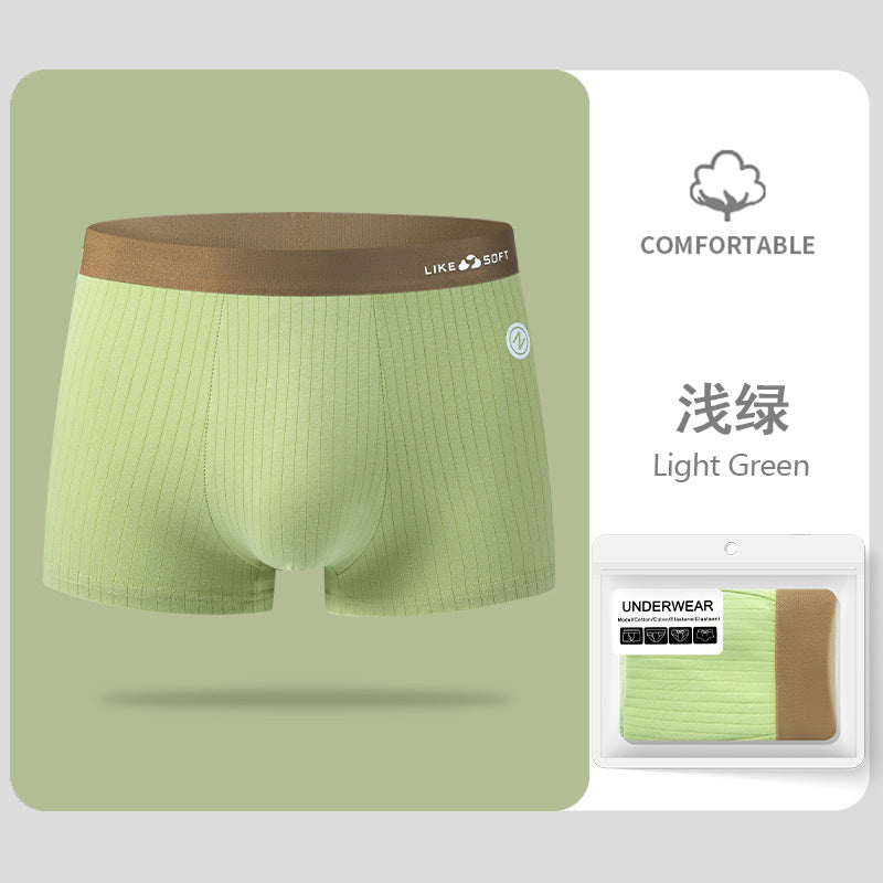 Men's underwear pure cotton class A cotton underwear boys trend breathable cotton youth boxers wholesale dropshipping