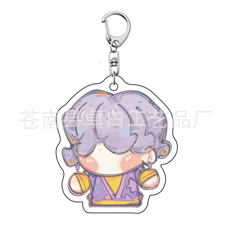 Kpop witch hunt group Rumi Zoe Mira Qin Yu peripheral cute acrylic keychain student school bag pendant