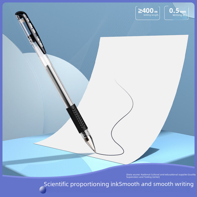 Deli gel pen 6600ES office pen carbon pen black water-based pen red pen stationery supplies wholesale by My Store