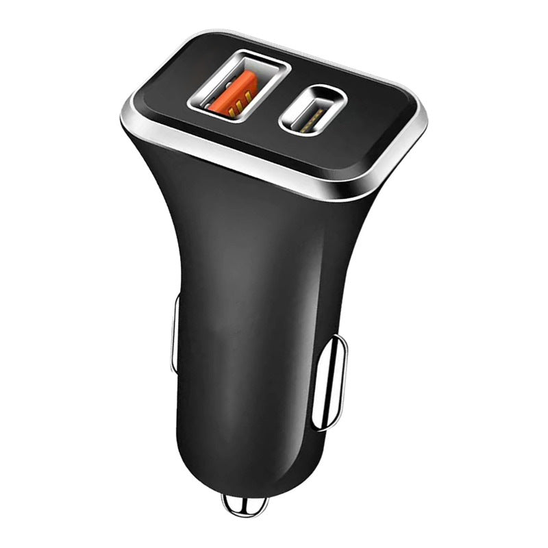 Car charger one tow two hidden multi-port dual-hole car charger super fast charging cigarette lighter car fast charging plug