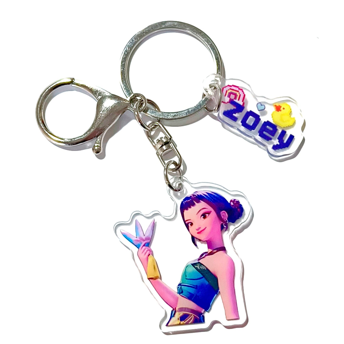 Kpop witch hunt group Rumi Zoe Mira Qin Yu peripheral cute acrylic keychain student school bag pendant