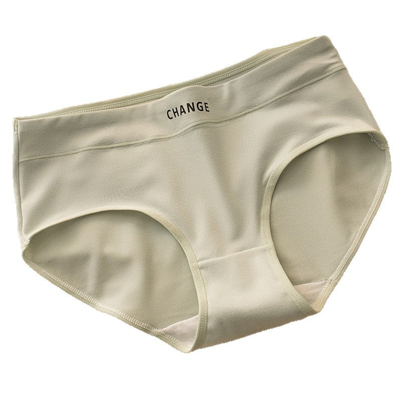 Women's underwear 10A antibacterial crotch girls four seasons without leaving a trace mid-waist simple macaron color girl's briefs