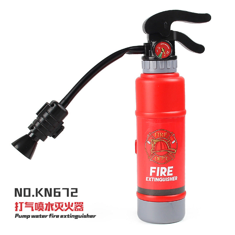 A generation of children's firefighters play suit fire backpack fire water gun summer beach water toys