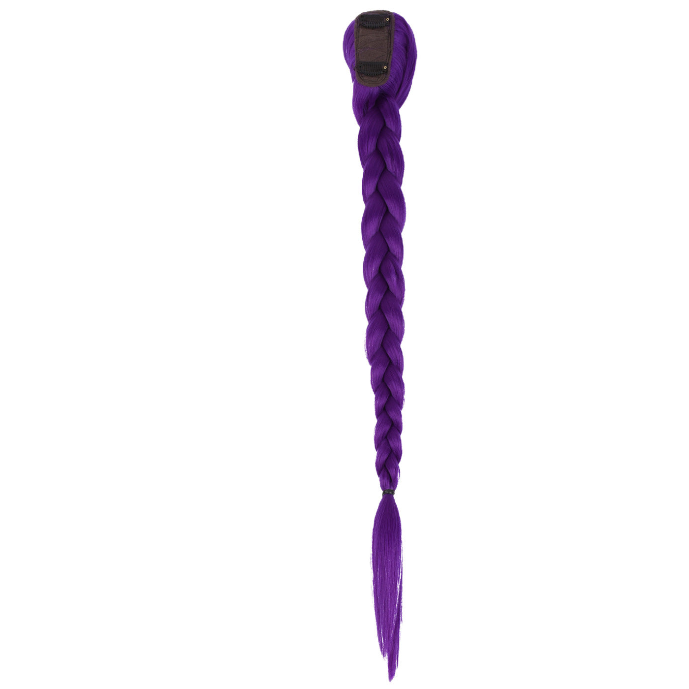 Skpop witch hunt group cos wig children's rumi purple braid twist braid clip ponytail hair accessories