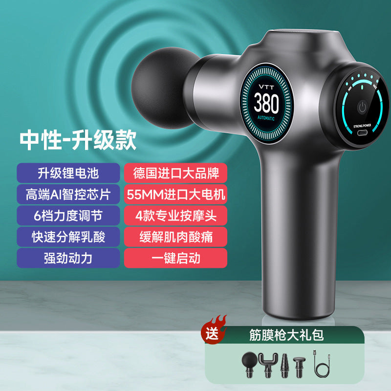 Cross-border mini fascia gun, professional-grade 99-level electric massager, muscle relaxation pocket massage gun, factory wholesale