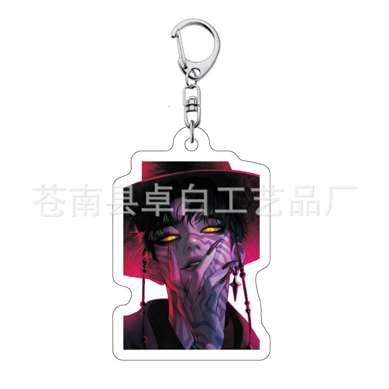 Kpop witch hunt group Rumi Zoe Mira Qin Yu peripheral cute acrylic keychain student school bag pendant