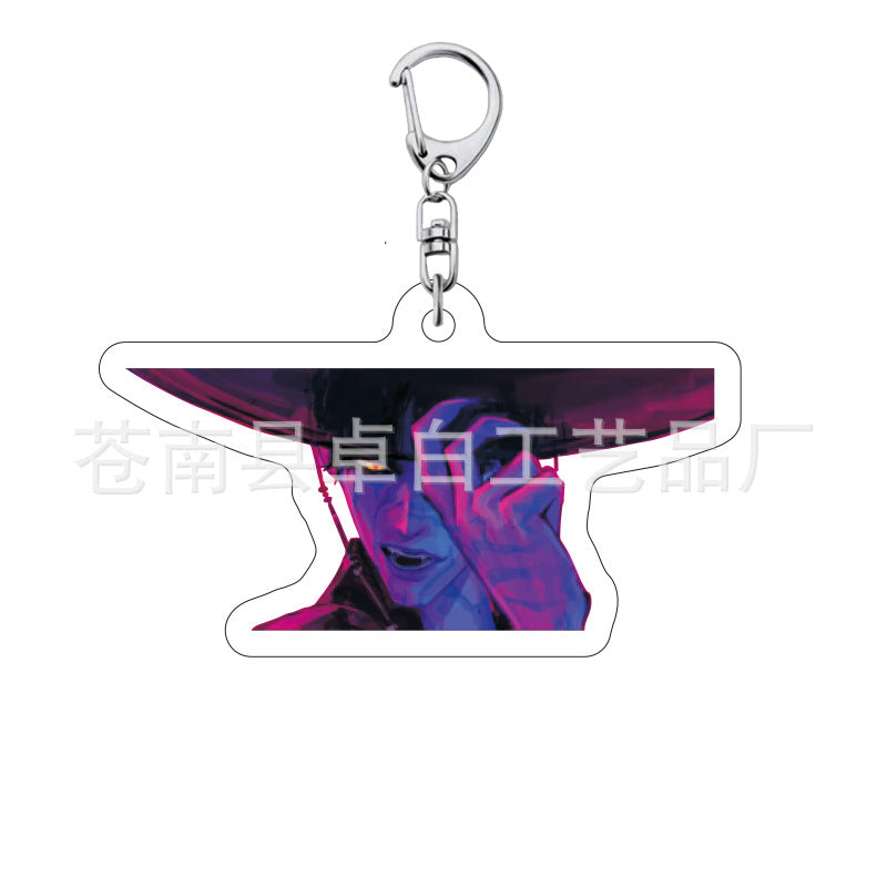 Kpop witch hunt group Rumi Zoe Mira Qin Yu peripheral cute acrylic keychain student school bag pendant