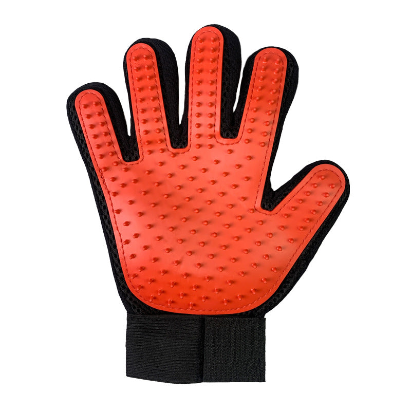 Cat gloves, hair removal artifacts, cat and dog massage, bathing, 5-finger massage gloves, pet cat gloves