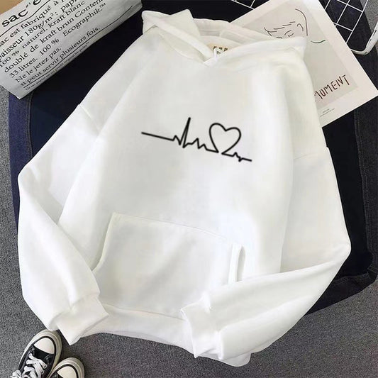Cross-border spring casual sweatshirt jacket women's spring and autumn women's early spring velvet hooded cardigan spring new women's by My Store
