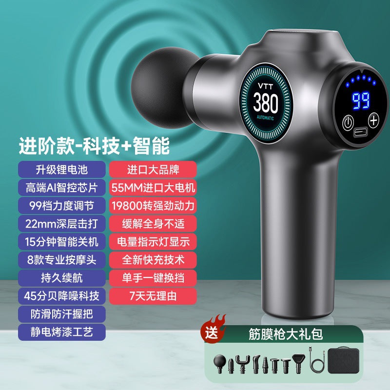 Cross-border mini fascia gun, professional-grade 99-level electric massager, muscle relaxation pocket massage gun, factory wholesale