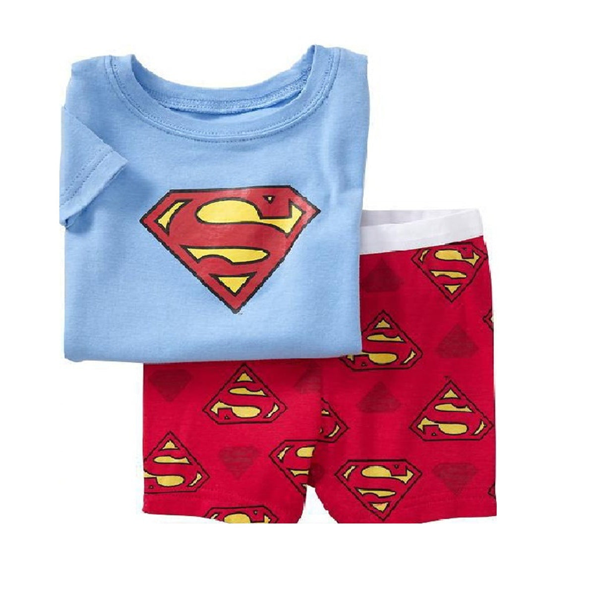 Summer Boys Cartoon Short Sleeve Puppy Loungewear Baby Underwear Pajamas Set T011