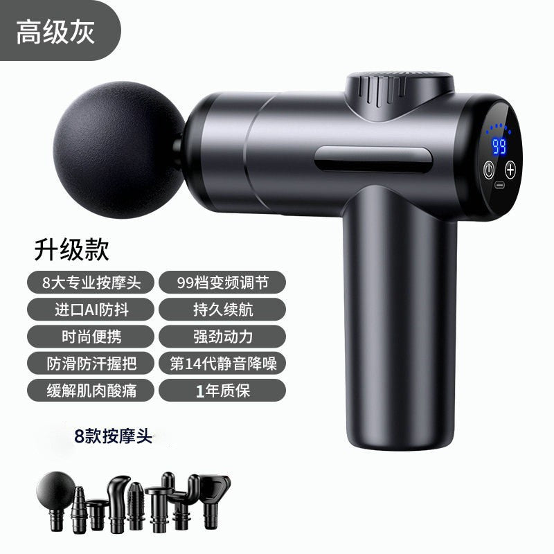 Cross-border mini fascia gun, professional-grade 99-level electric massager, muscle relaxation pocket massage gun, factory wholesale