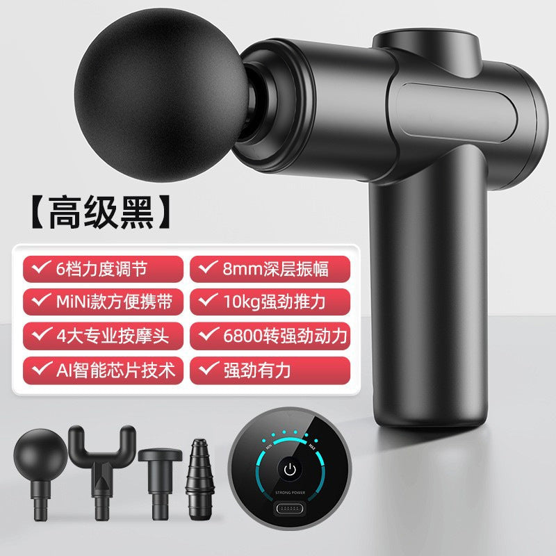 Cross-border mini fascia gun, professional-grade 99-level electric massager, muscle relaxation pocket massage gun, factory wholesale