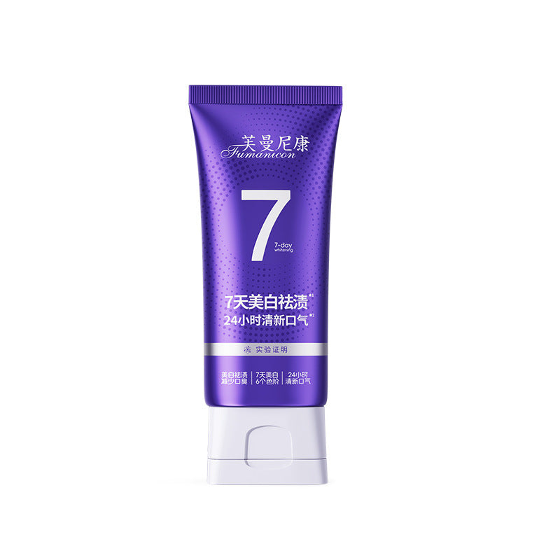 Brightening toothpaste, whitening teeth, freshening breath, removing yellow stains, fragrance, protecting gums, brightening [Fmanicon]