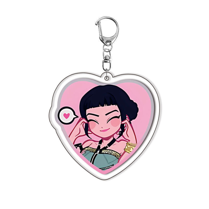 Witch Hunt Group Keychain, Rumi Lazoy, Anime Peripherals, Two-Dimensional Mezzanine Acrylic Pendant, Millet Gift