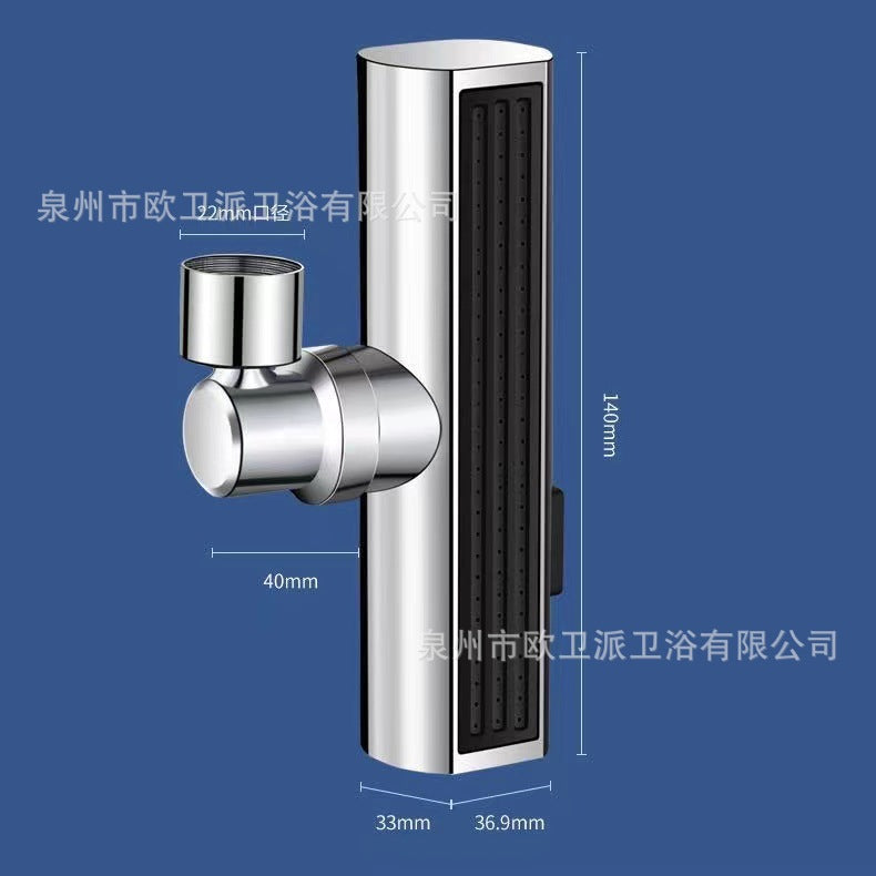 Kitchen non-rain waterfall splash repellent hot and cold dishwasher sink sink multi-function rotatable faucet faucet