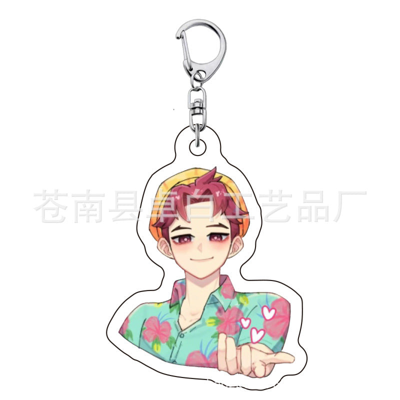 Kpop witch hunt group Rumi Zoe Mira Qin Yu peripheral cute acrylic keychain student school bag pendant