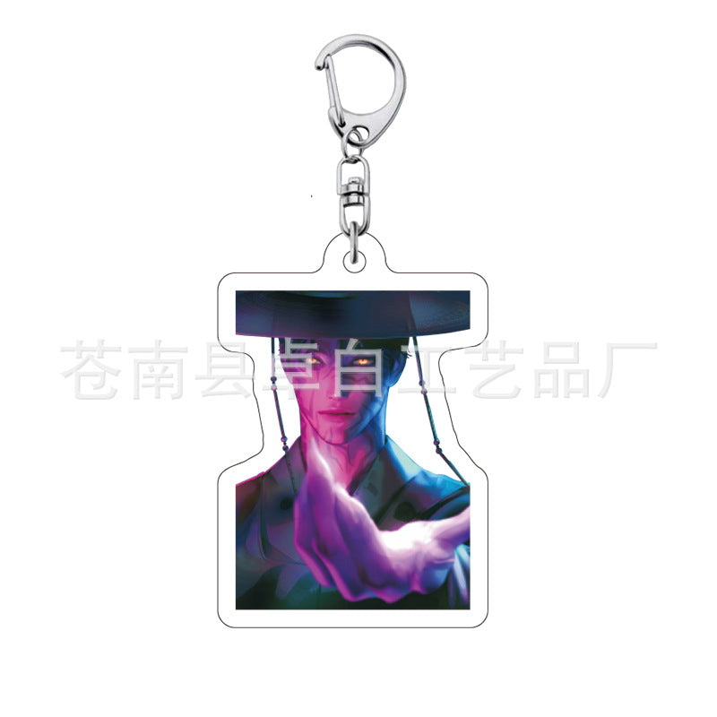 Kpop witch hunt group Rumi Zoe Mira Qin Yu peripheral cute acrylic keychain student school bag pendant