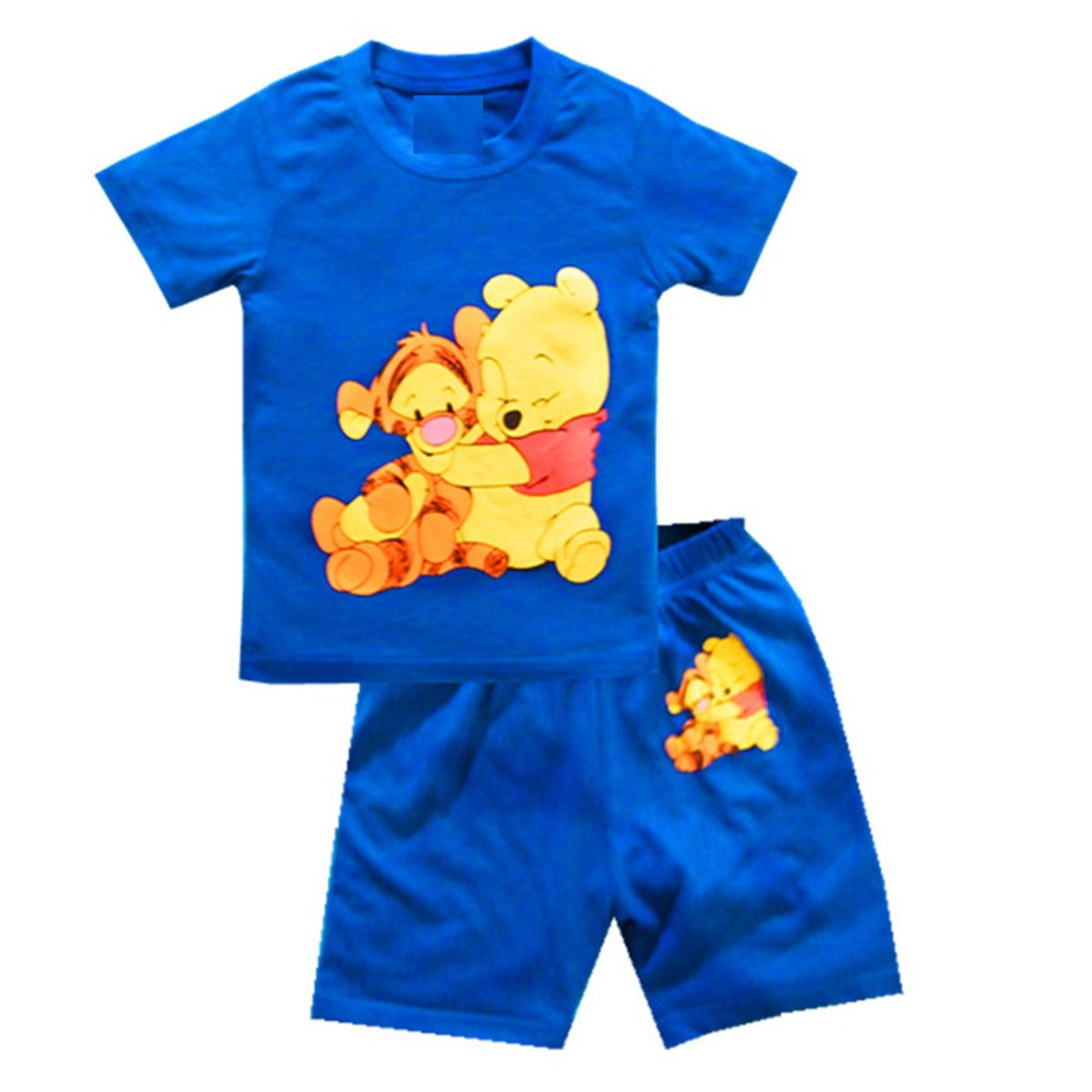 Summer Boys Cartoon Short Sleeve Puppy Loungewear Baby Underwear Pajamas Set T011