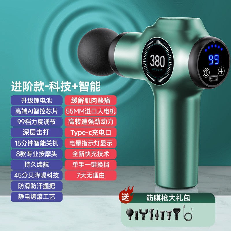 Cross-border mini fascia gun, professional-grade 99-level electric massager, muscle relaxation pocket massage gun, factory wholesale