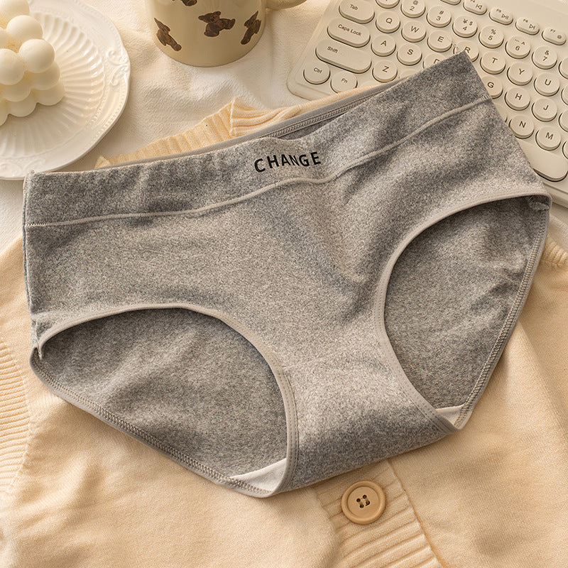 Women's underwear 10A antibacterial crotch girls four seasons without leaving a trace mid-waist simple macaron color girl's briefs