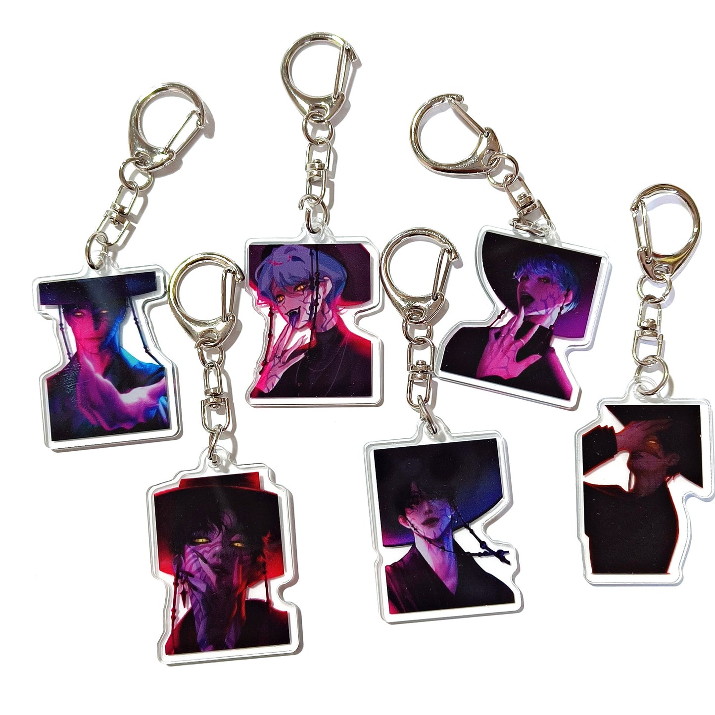 Kpop witch hunt group Rumi Zoe Mira Qin Yu peripheral cute acrylic keychain student school bag pendant