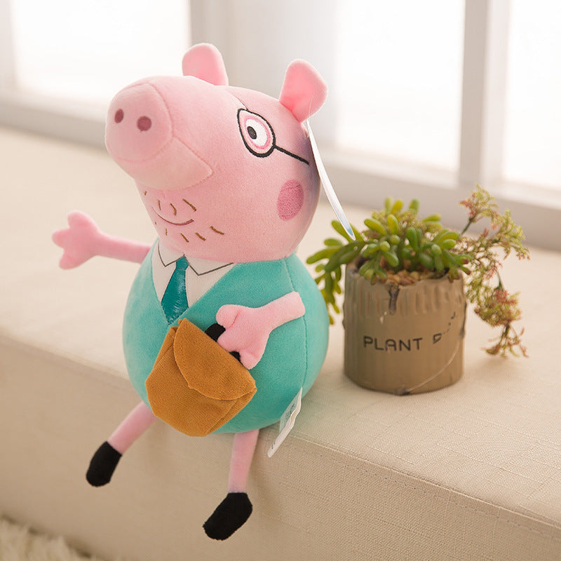Cute piglet plush toy cartoon doll children's holiday birthday Peggy gift Qiao Xin doll companion sleeping doll