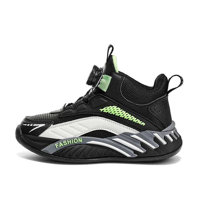 Autumn Children Shoes Boys Sneaker Breathable Non-slip High Top Sneaker Comfort School Tennis Sports Shoes for Boy by My Store