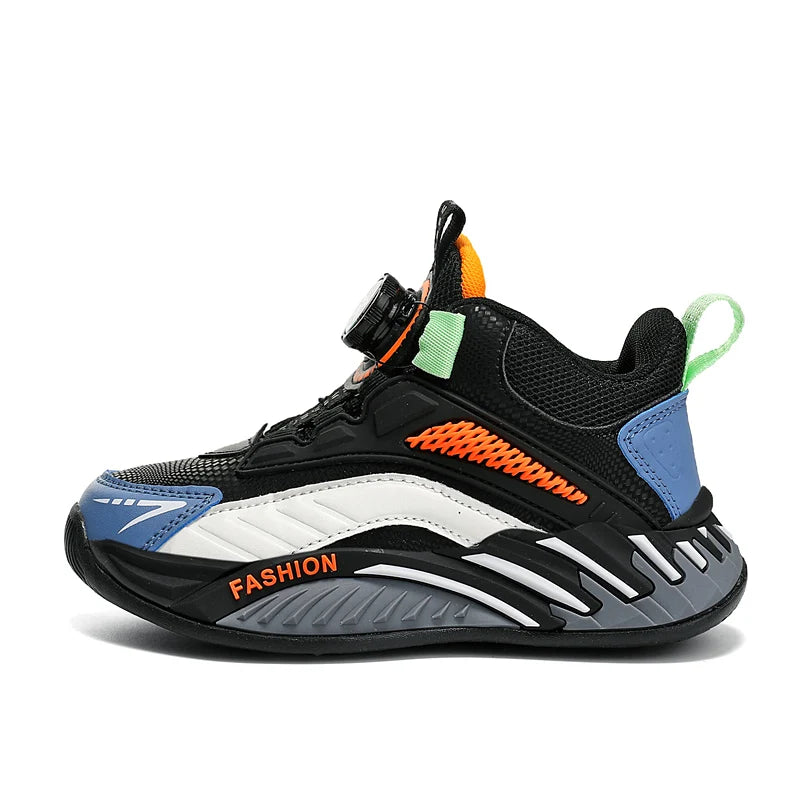 Autumn Children Shoes Boys Sneaker Breathable Non-slip High Top Sneaker Comfort School Tennis Sports Shoes for Boy by My Store