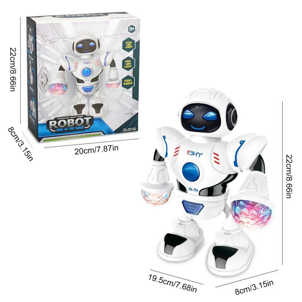 Robot Toys For Kids 360 Spinning Music Dancing Robots With Colorful Lights Toddlers Smart Interactive Electronic Toy Baby by My Store