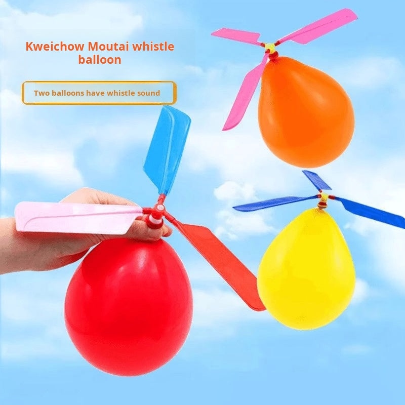 Balloon airplane helicopter children's toys gifts power propeller small airplane elementary school students creative small experiments