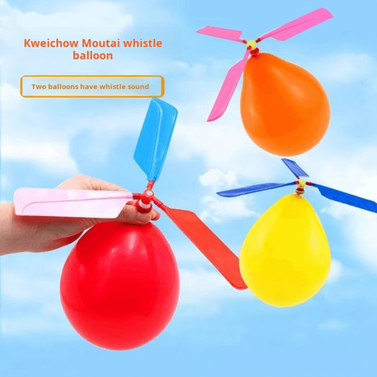 Balloon airplane helicopter children's toys gifts power propeller small airplane elementary school students creative small experiments